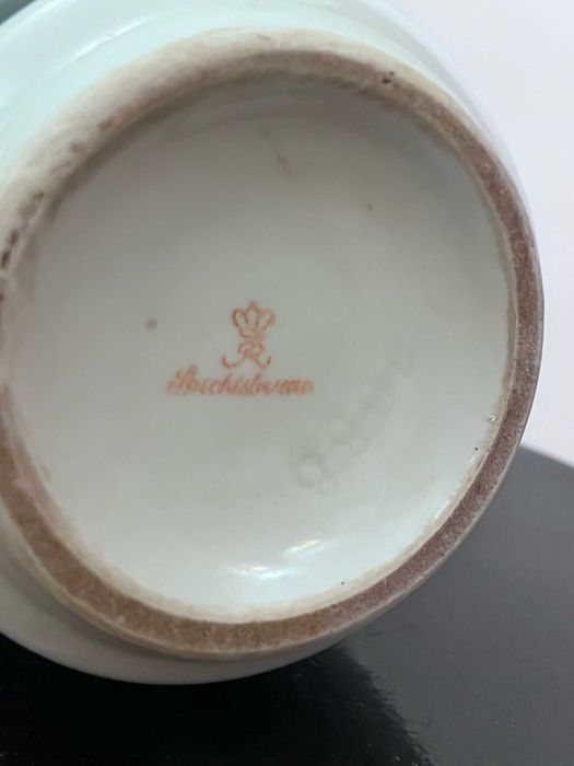 Piesa portelan Spechtsbrunn Germania bibelou bibelouri marcata