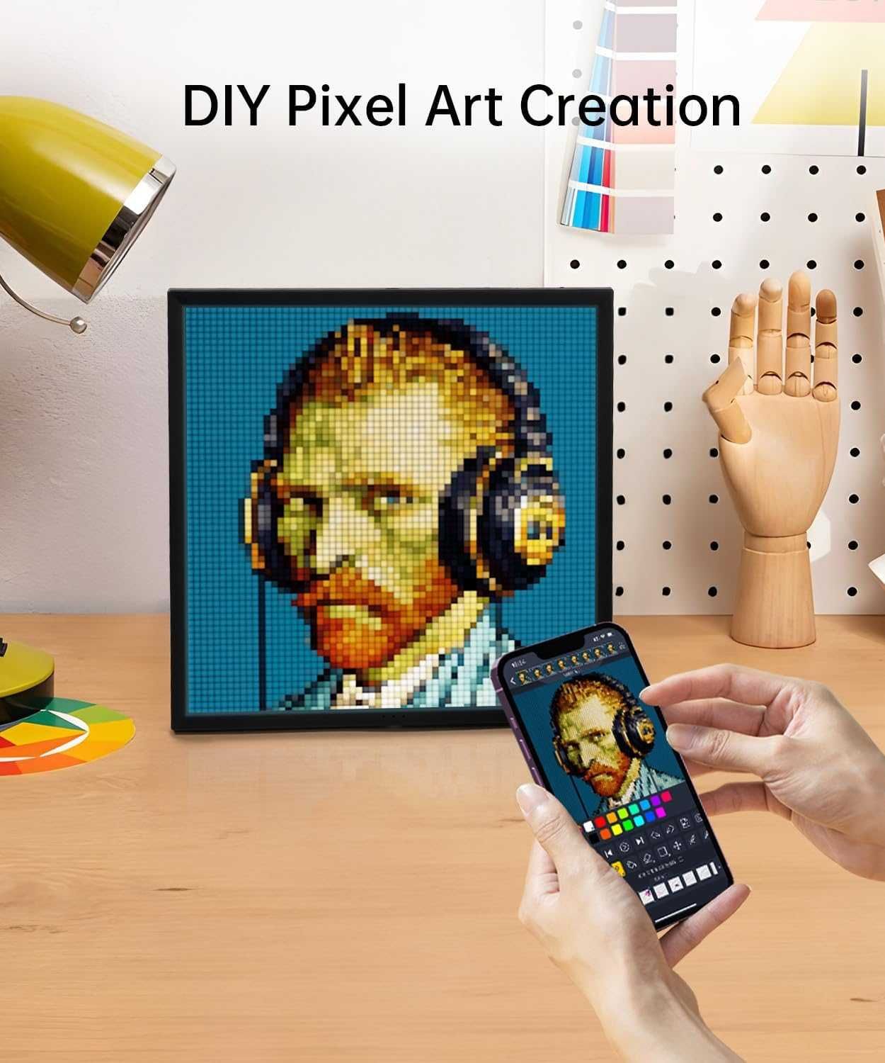 Divooom Pixoo-64 - Wi-Fi pixel art display дигитална рамка