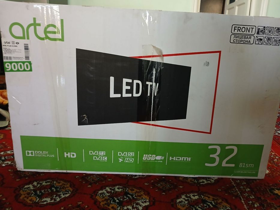 Karopkasi ochilgan lekin umuman ishlatilmagan  televizor r