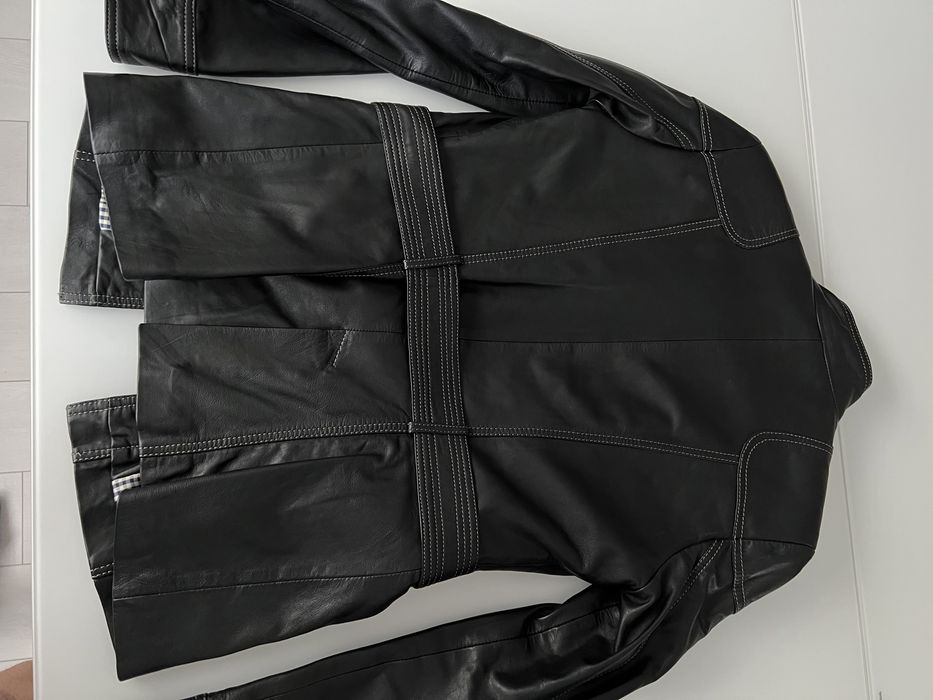 Ново яке естествена кожа US POLO ASSN черно