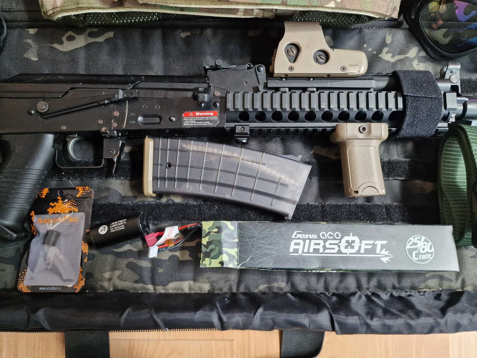 Set full metal tactical AK47 de la Arcturus ready to play airsoft