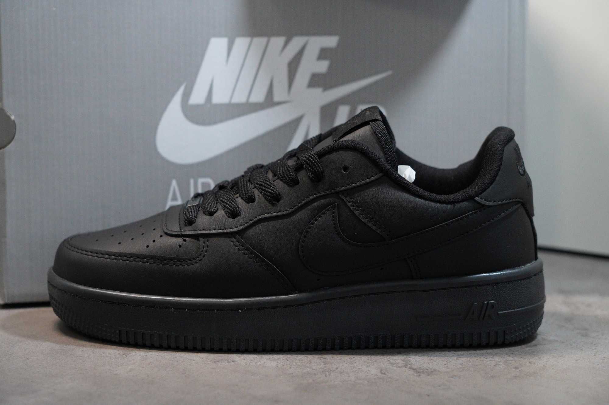 Adidasi NIKE low AIR FORCE 1 Black FRESH, Produs Nou-Full Box, Premium