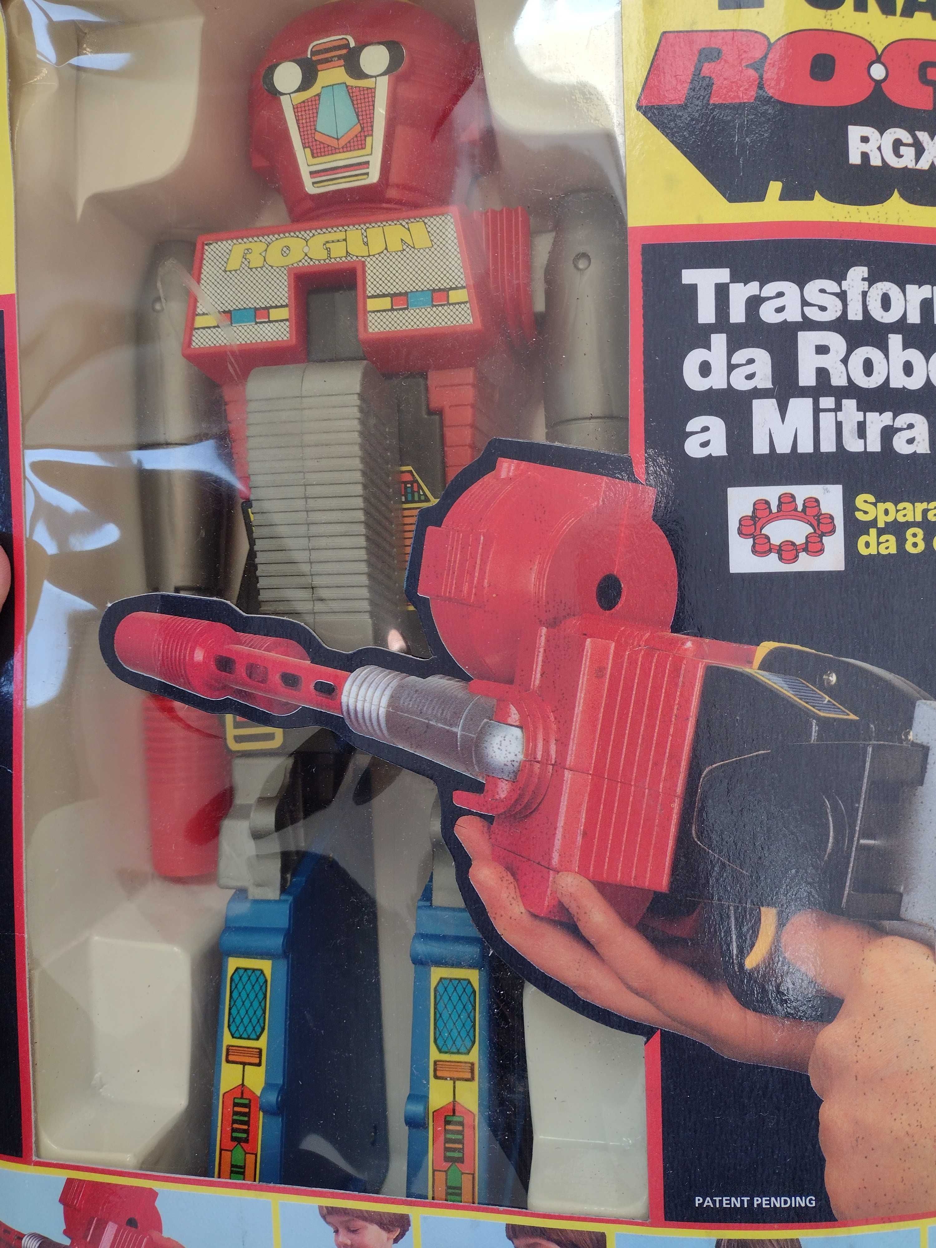 Jucărie veche sigilata 1984 Robot Transformer Rogun pistol mitraliera