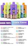 Pachet  2 x Vape WASPE 60000 Pufuri
