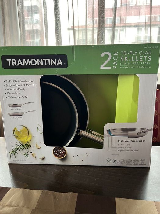 Неръждаем комплект тигани