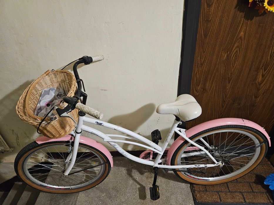 Bicicleta femei cu cosulet