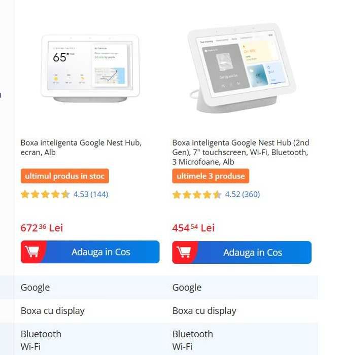 Display inteligent Google Nest
