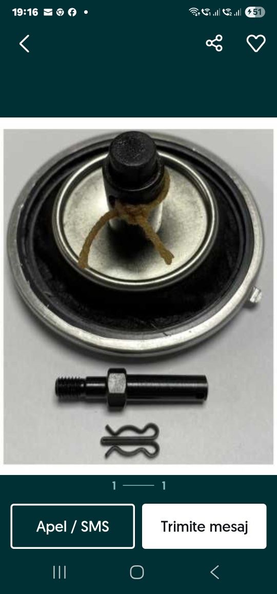Membrana Pompa Injectie Tractor Fiat Someca 25R, 311, 312, fiat 211.fi