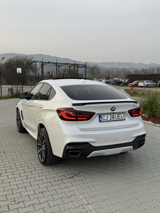 BMW X6 35i  306 Cai An-08.2018 Alb Perlat - Dotari de Top!!!