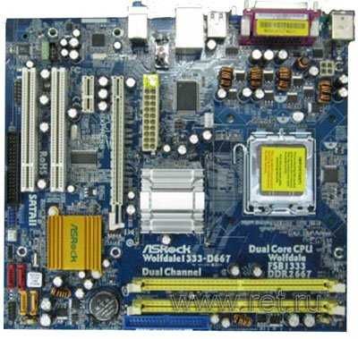 Материнская  плата Asrock Wolfdale