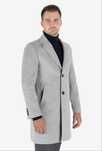 CARDUCCI Палто slim fit сиво
