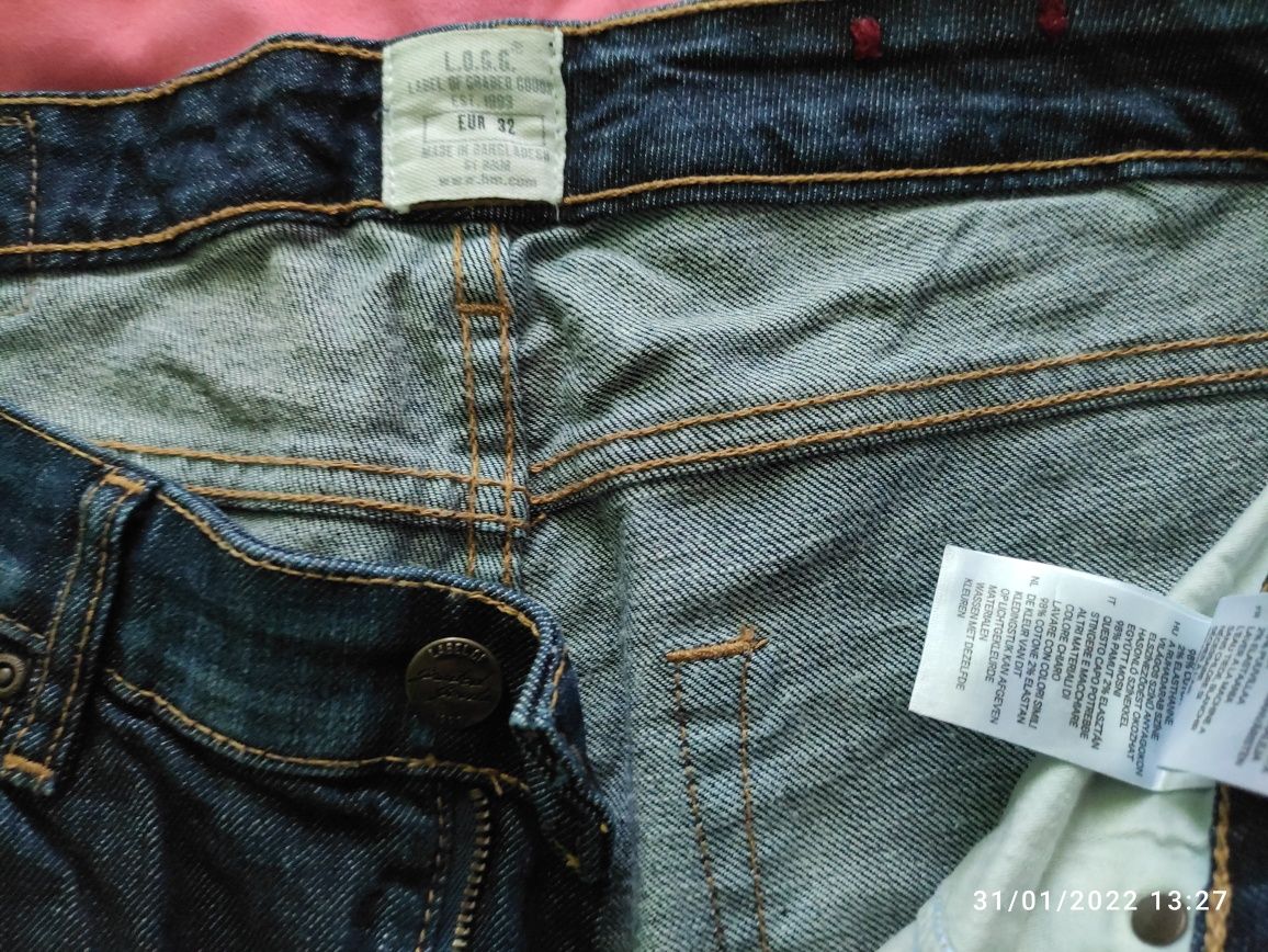 Мъжки дънки Tom Tailor, H&M у Staff jeans, размер 32/34