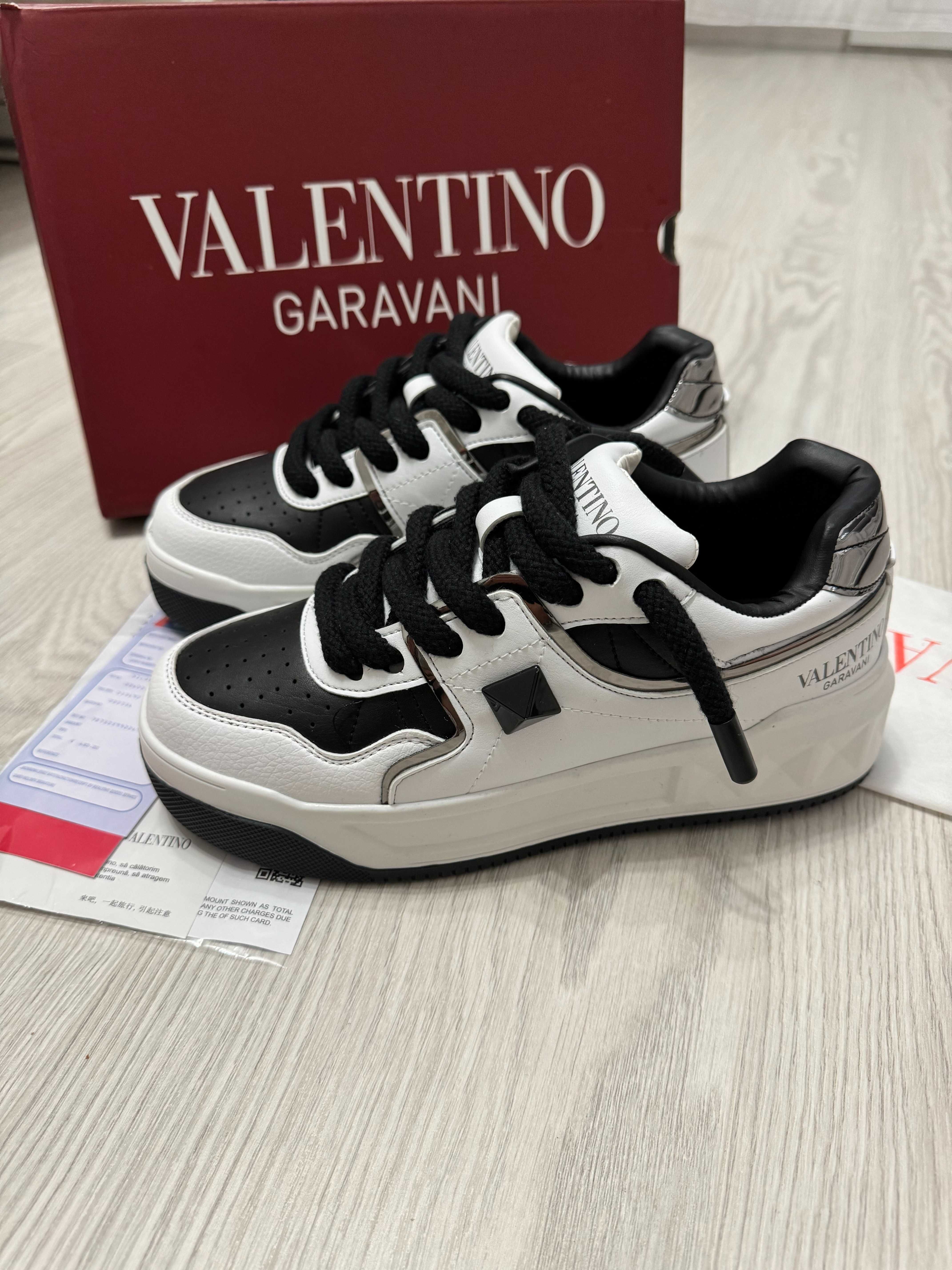 Adidasi Valentino Garavan - One Stud Low-Top Sneakers Full BOX - NOI
