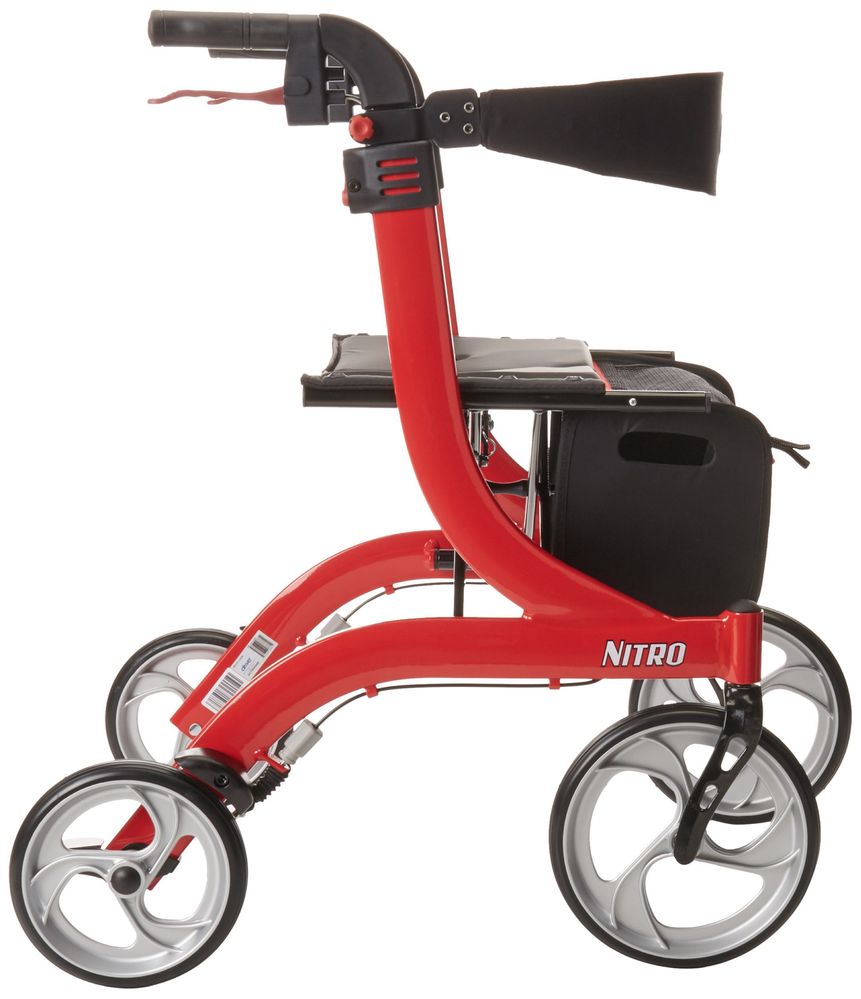 drive nitro rollator ходунки usa 2 цвета чёрные и красная