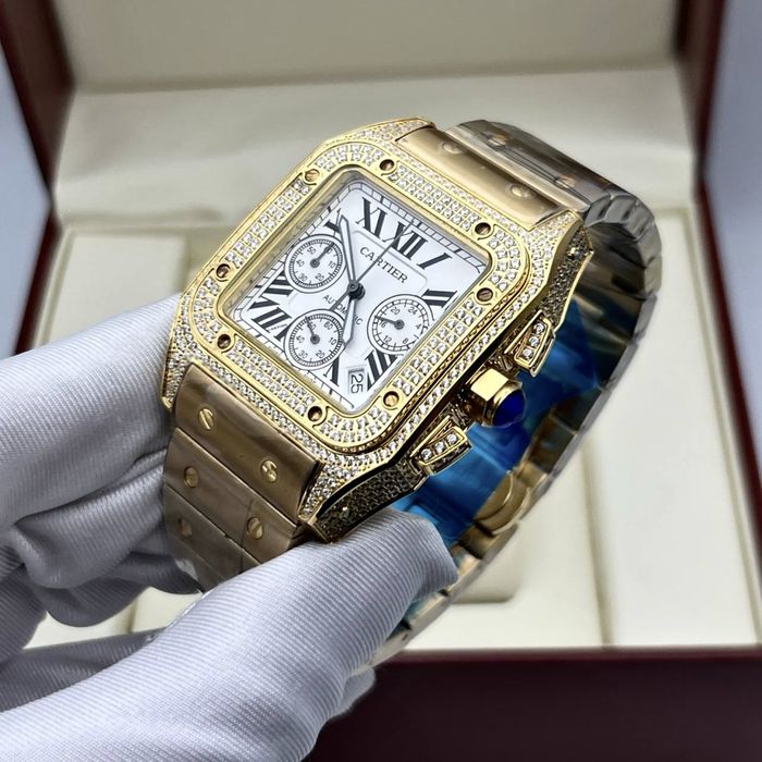 ceas cartier santos 100