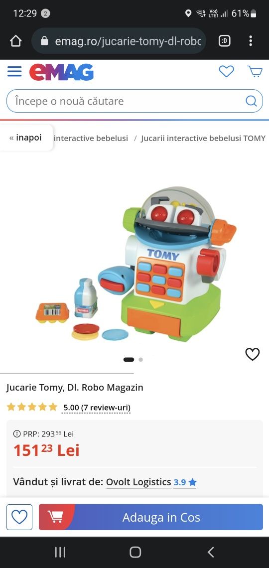 Jucărie Tomy Robo