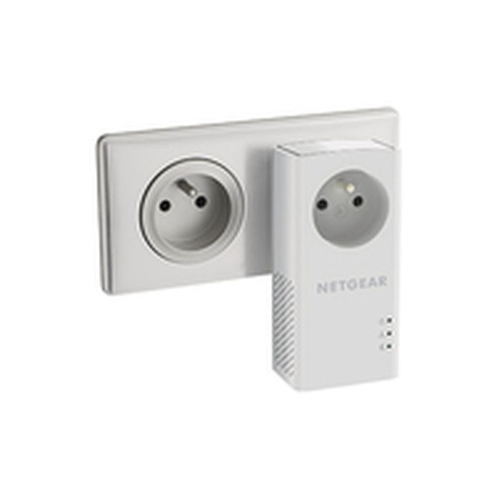 adaptoare internet powerlAN netgear, plug & play, Ethernet LAN, Alb