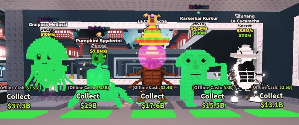 Продам бреинротов в игре Steal a Brainrot