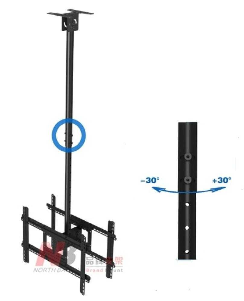 КРОНШТЕЙН ПОТОЛОЧНЫЙ 2х сторонний 32"-60". Лгромный выбор. Опт и в роз