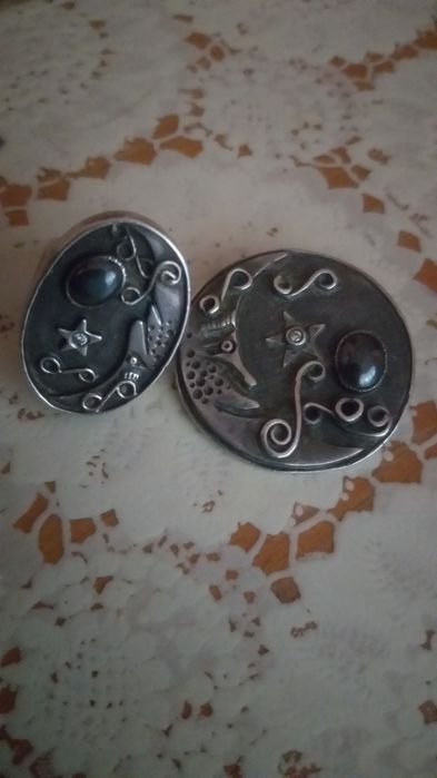 Vand set inel si pandantiv din argint cu diamnte