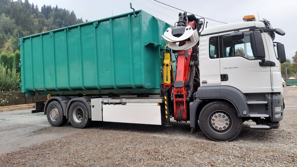 Man TGS 26.440  abrollkipper și macara