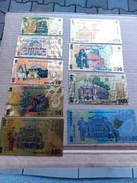 Bancnote Romanesti aurite pentru colectie