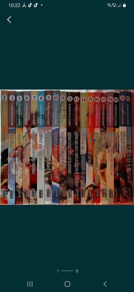 Colectia Delicii in bucatarie ,formata din 21 de volume