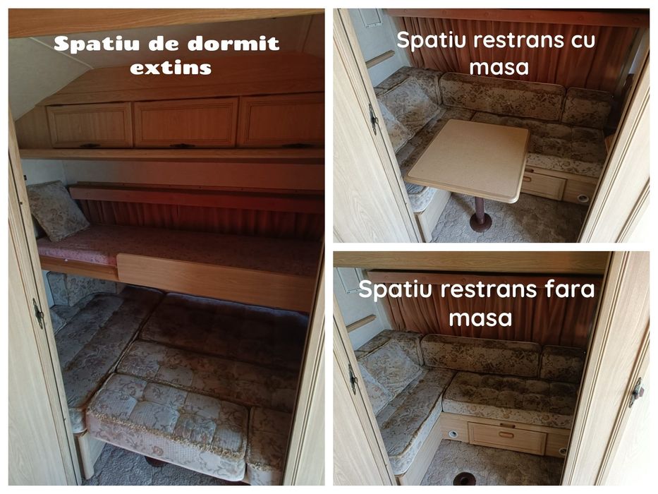 Rulotă Clubman 6 locuri, baie completă + cort, încălzire duală