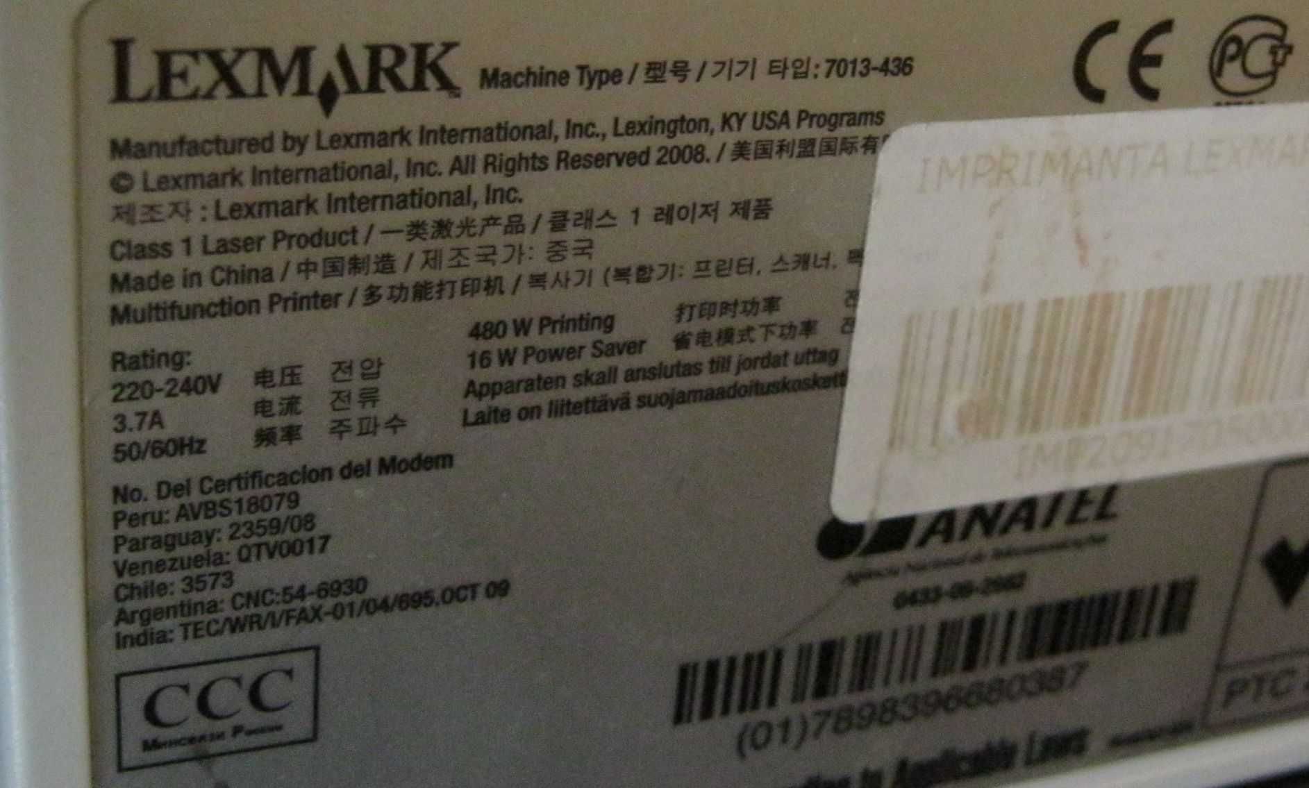 Lexmark X364-multifunctional laser, model foarte rezistent