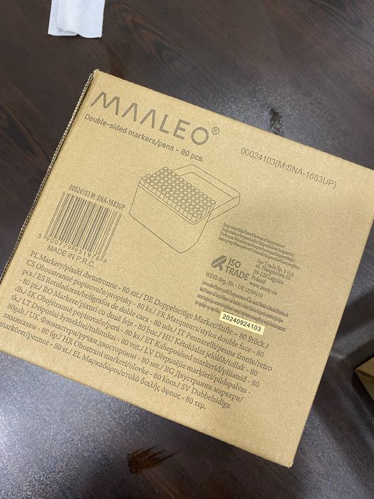 Двустранни алкохолни маркери – 40, 80 бр. MAALEO, флумастери