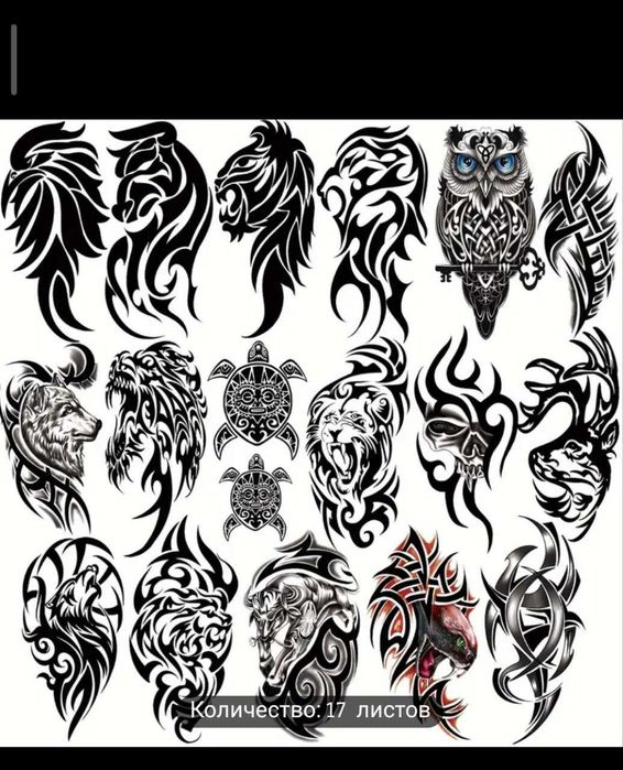 Временные тату - флеш стики - ассортимент от малых до big - качество