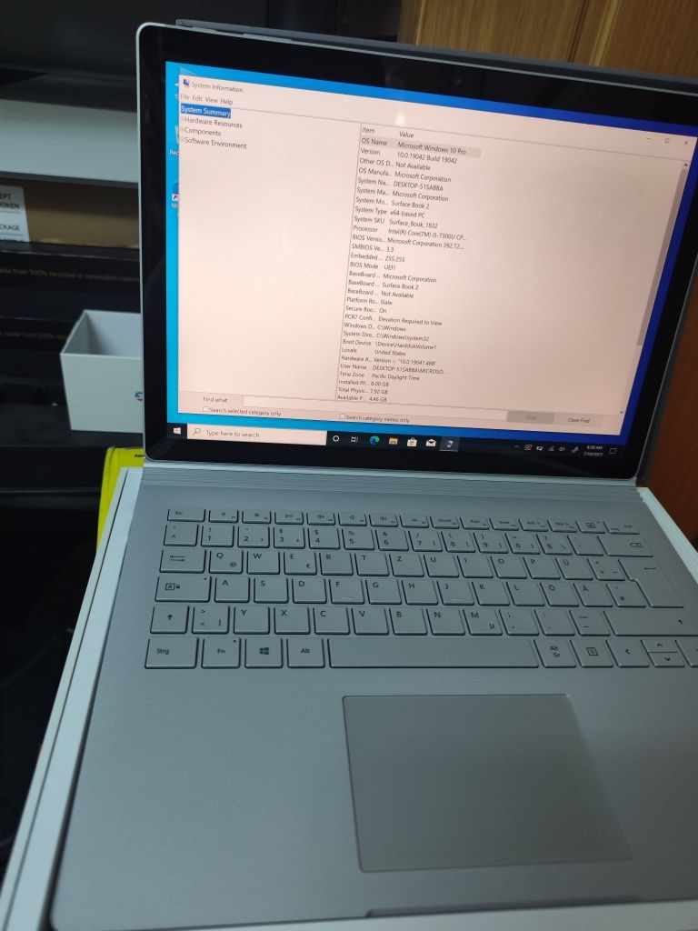 Microsoft Surface Book 2 la cutie