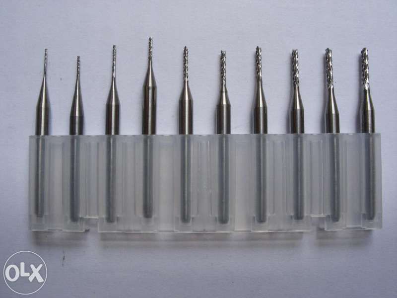 Фрезери цилиндрични Ф 0,6-3,0 mm твърдосплавни комплект Дремел Dremel