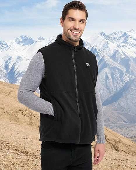 Отопляема жилетка за мъже, батерия 10000mАh, 6 зони, 3 степени, М