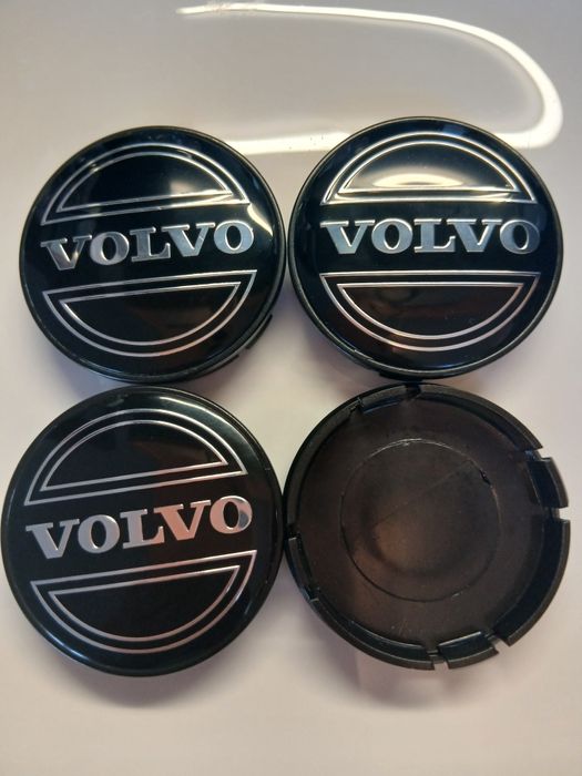 Капачки за джанти Волво Черни декоративни тапи за джанти 55/60 Volvo