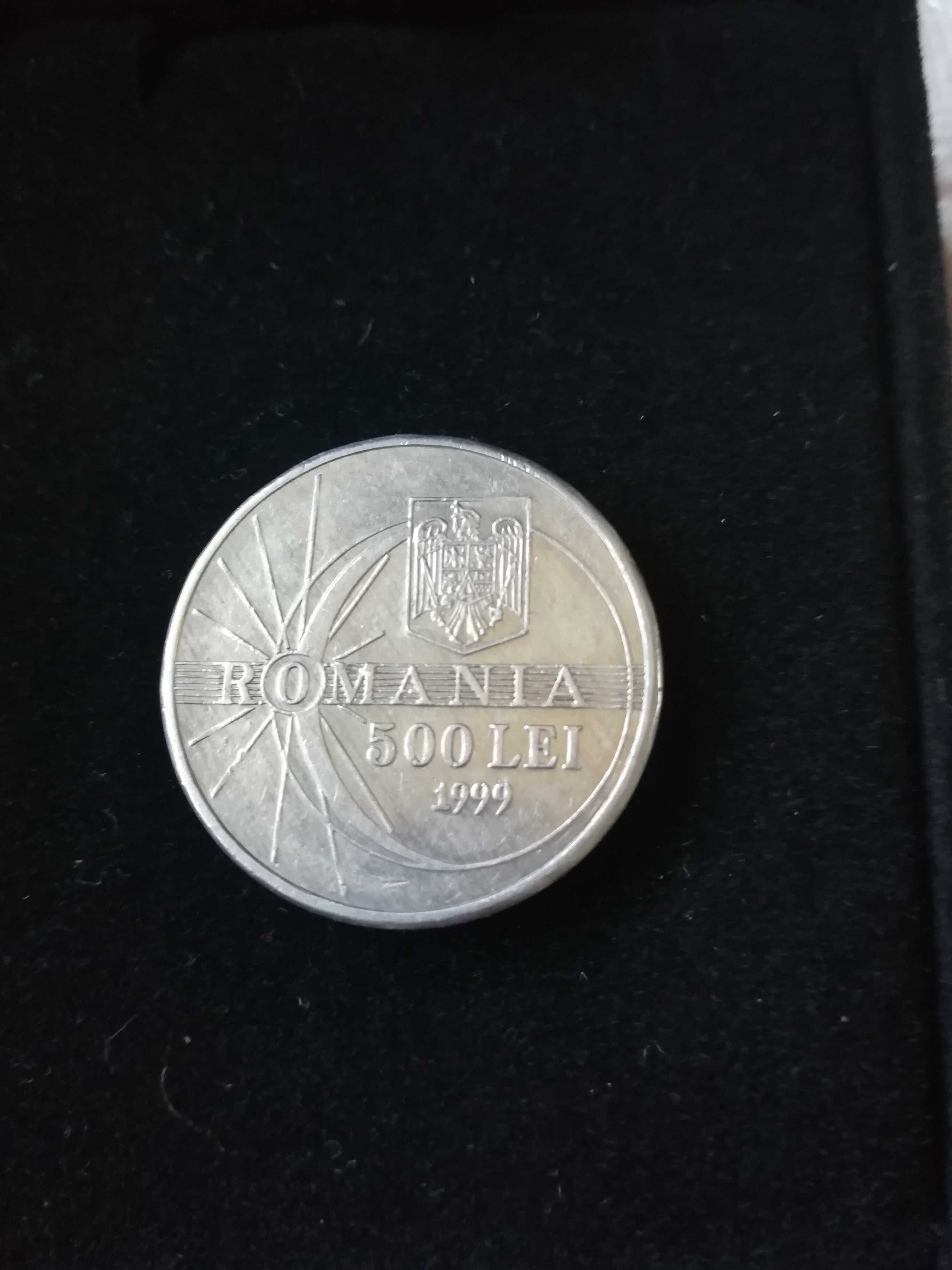 Moneda 500 lei 1999 Eclipsa totala de soare