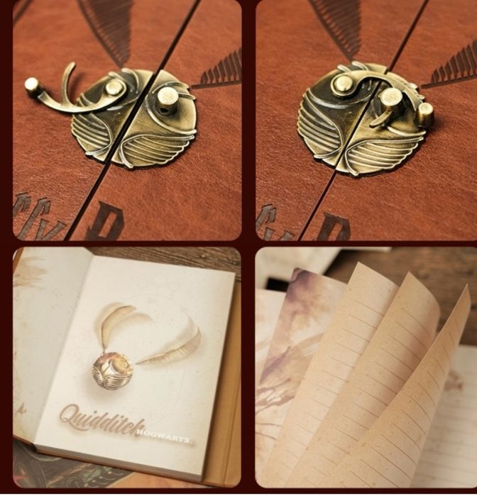 Блокнот Золотой Снитч, Гарри Поттер, A5, 100 л, коричневый