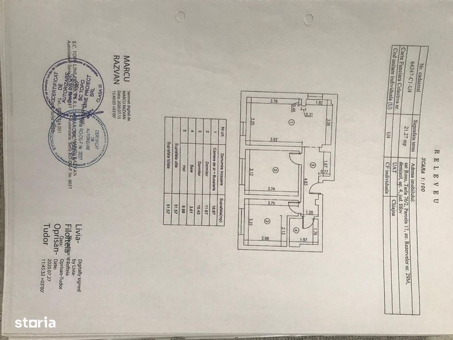 Vand apartament 3 camere