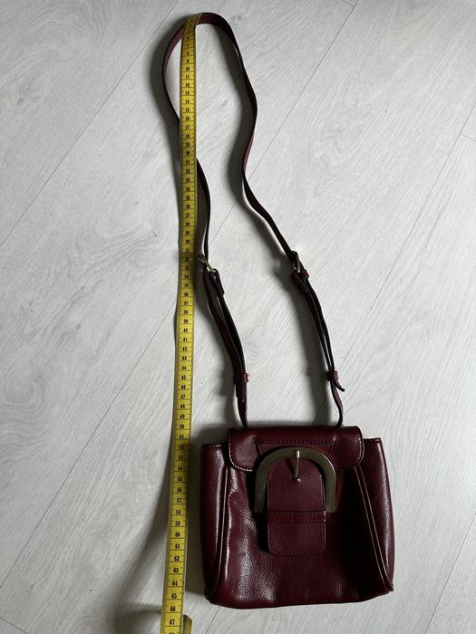 Geanta ZARA piele naturala visiniu