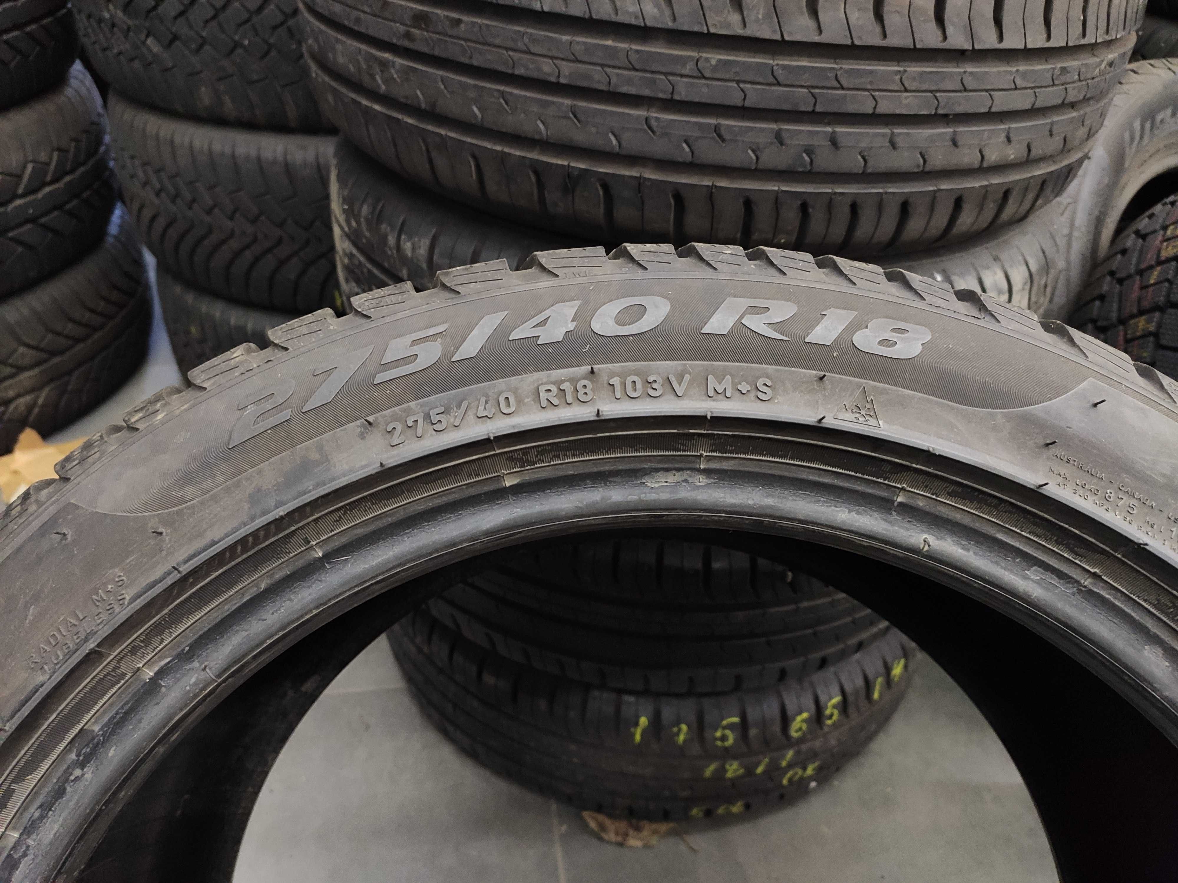 1бр Зимна Гума 275 40 18 - Pirelli - DOT 2021 -