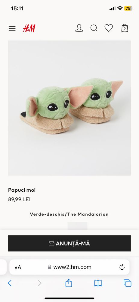 Papuci moi plus Star Wars Baby Yoda Mandalorian