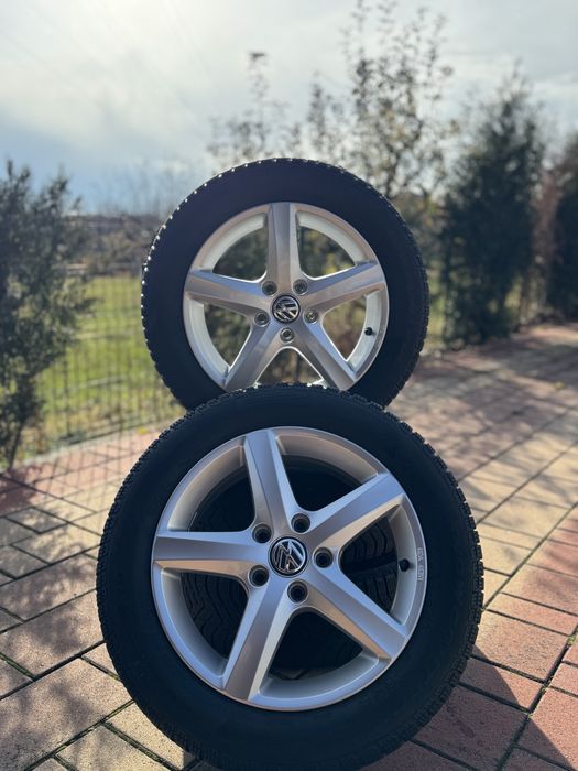 Jante 5x112/Cauciucuri/Roti 205/55/16 Iarnă Originale Volkswagen Aspen