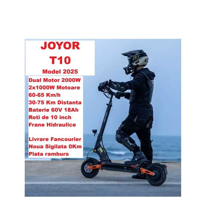 SIGILAT‼️JOYOR T10‼️2025‼‼️Dual Motor 2000W‼️65Km/h‼️Bat 60V‼️NOUA‼️