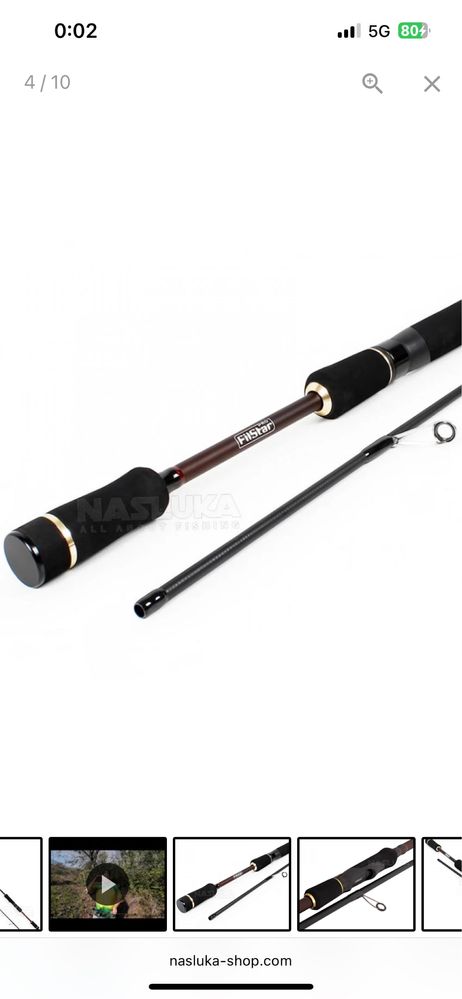 Filstar въдица Sparky Spin 80MH 2.44м 8-32г