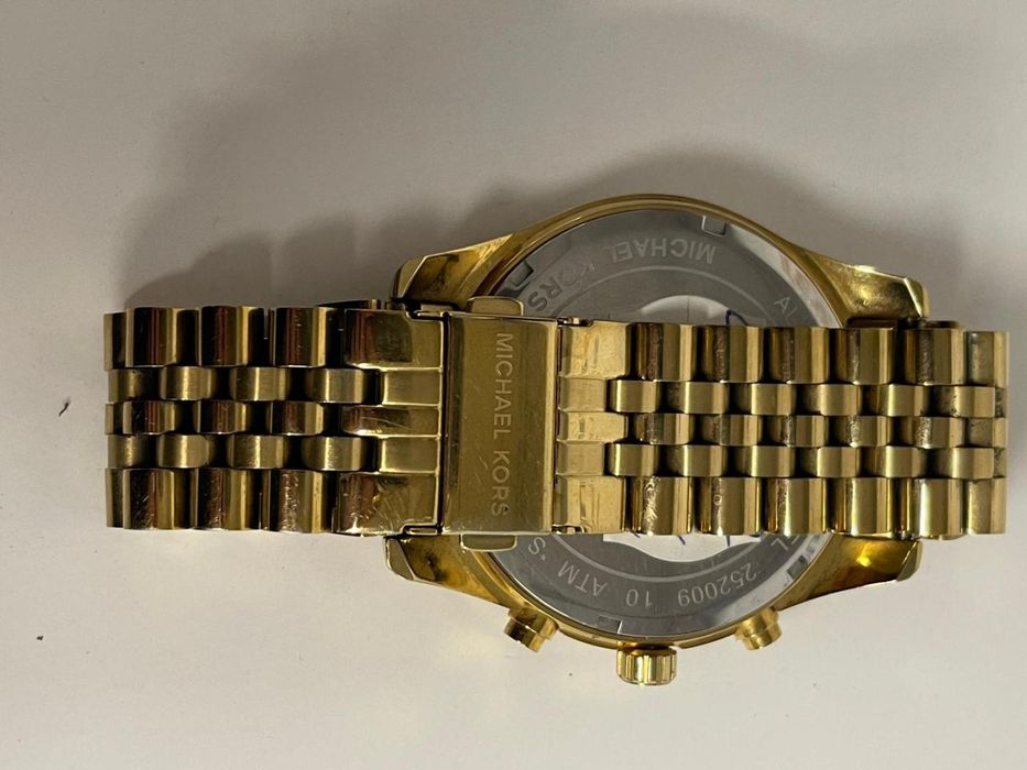 Ceas barbati, Michael Kors, 44x13mm, otel, cadran auriu -T-