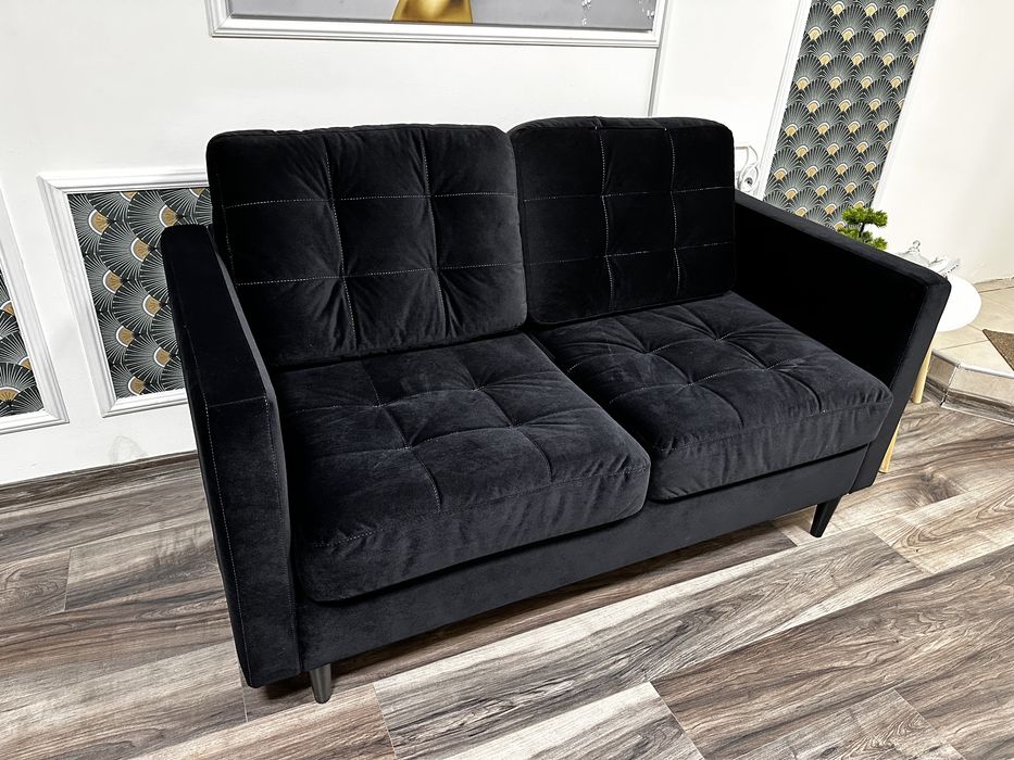 Vand canapea catifea, 2 locuri, fixa