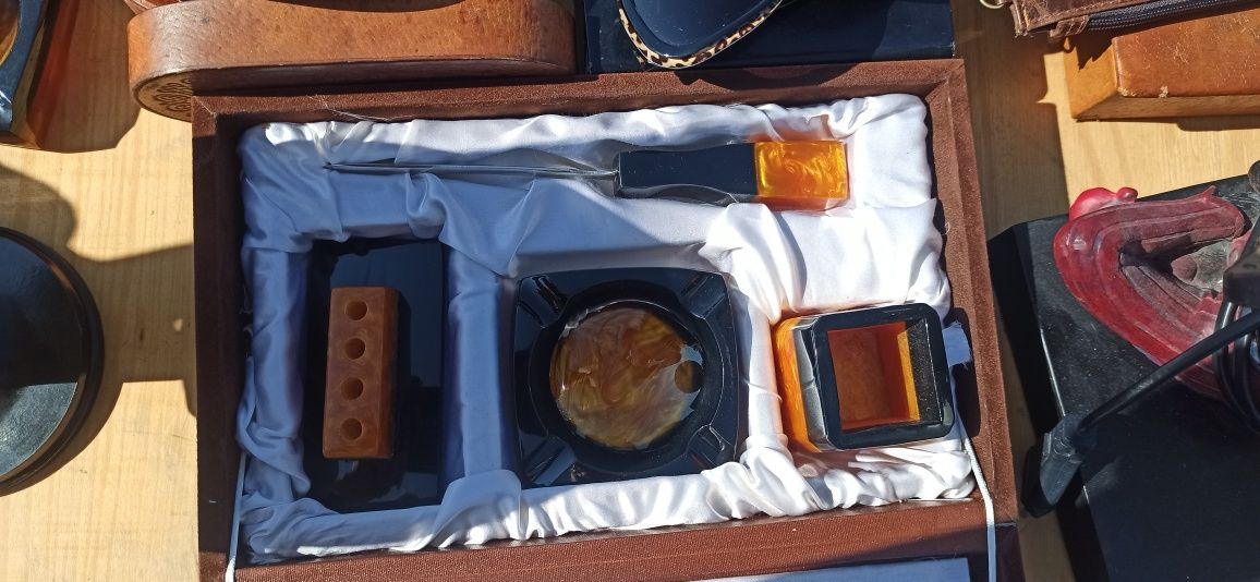Ретро канцеларски комплект каталин и бакелит