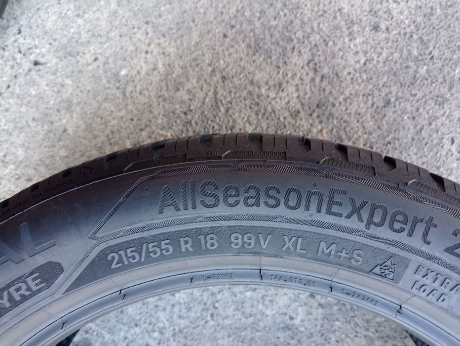 4 anvelope AllSeason ca noi Uniroyal 215/55 R18 dot 0119