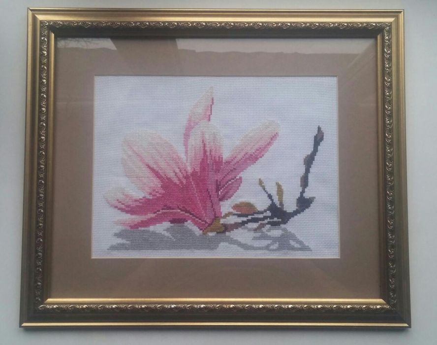 Картина "Магнолия в цвету". Триптих.