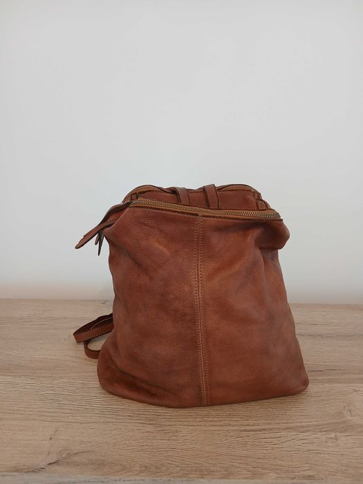 Rucsac din piele naturală moale – lucrat manual, model unic